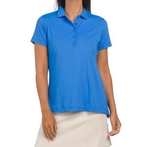 NWT Peter Millar Golf Perfect Fit Performance Short Sleeve Polo Sapphire size M